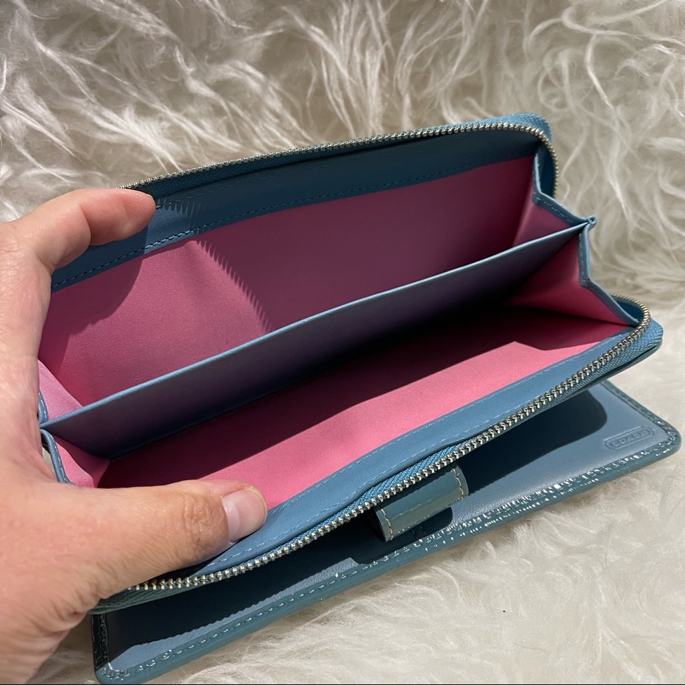 Coach Patchwork Long Zip Wallet - Picture 9 of 9